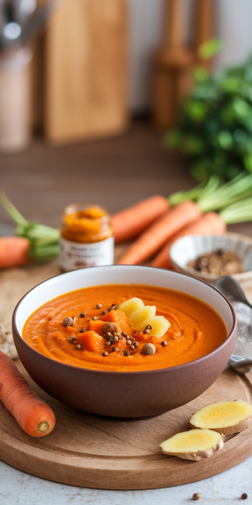 Vegan Carrot Ginger Soups