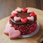 Mini Chocolate Valentine Cake for Two