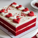 Moist Red Velvet Sheet Cake for Valentine’s Day