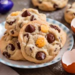 Cadbury Egg Chocolate Chip Cookies 3 Cadbury Egg Chocolate Chip Cookies